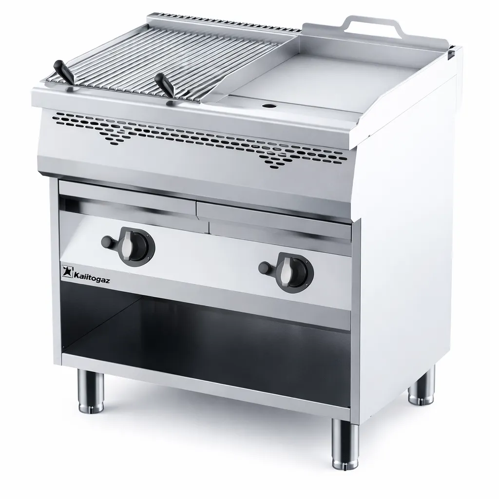 VGOS8070GTP – Griglia a Gas con Sistema ad Acqua (Modello T con Modulo Piastra)