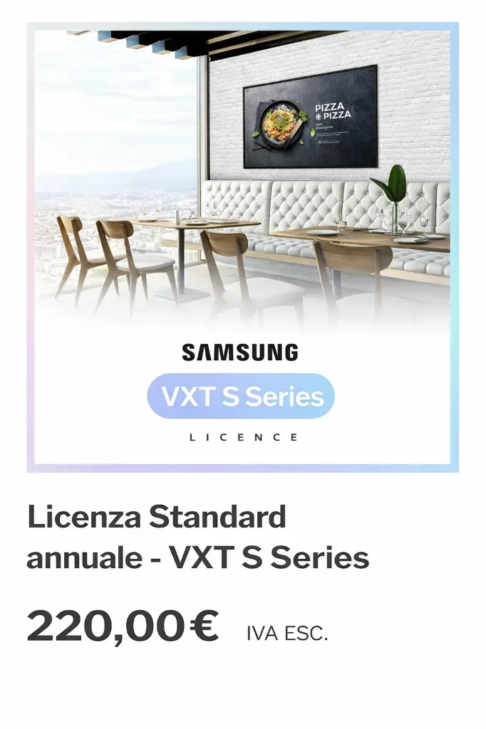 LICENZE SAMSUNG VXT annuale