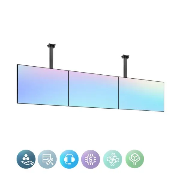 Soluzione per Menu board MEDIA con 3 monitor + Servizi speciali inclusi