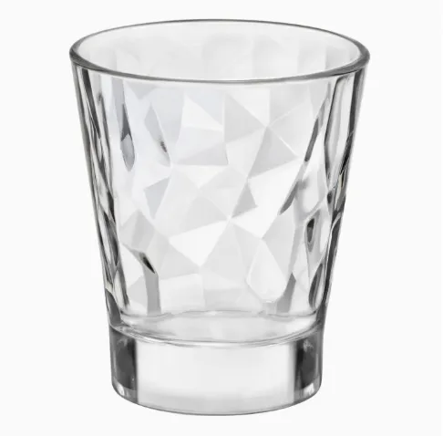 Bormioli Rocco Diamond - Bicchierino da liquore con fossette, 80 ml - 24 Pz