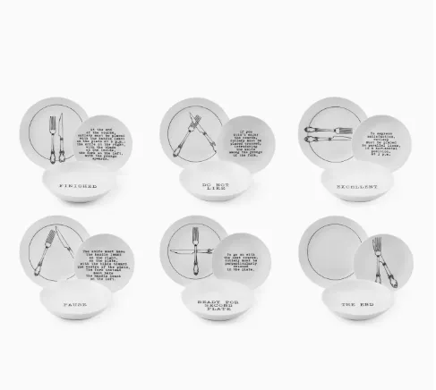 Servizio Piatti 18 Galateo