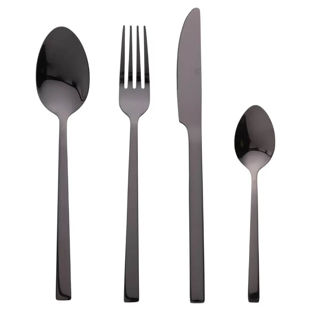 Lexington Set Posate 24 PZ Nero Lucido