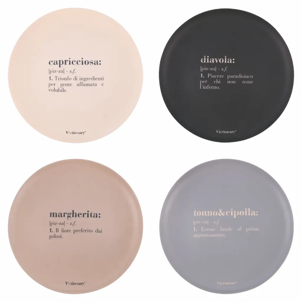 VICTIONARY PIATTO PIZZA 33 CM 4 ASS