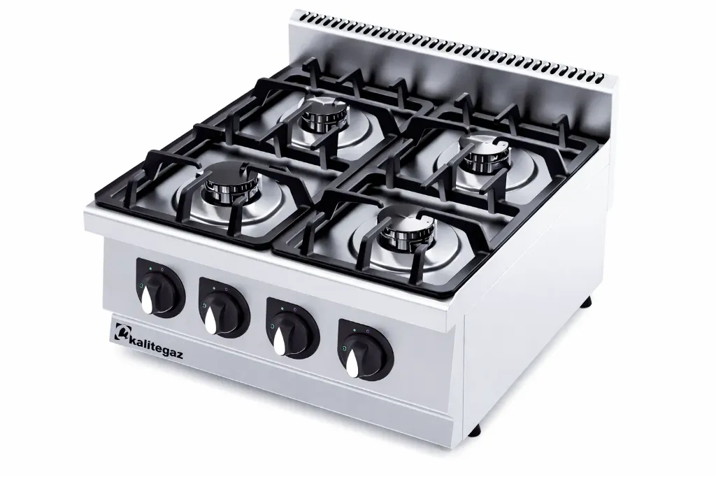 Cucina a Gas Professionale – 4 Fuochi