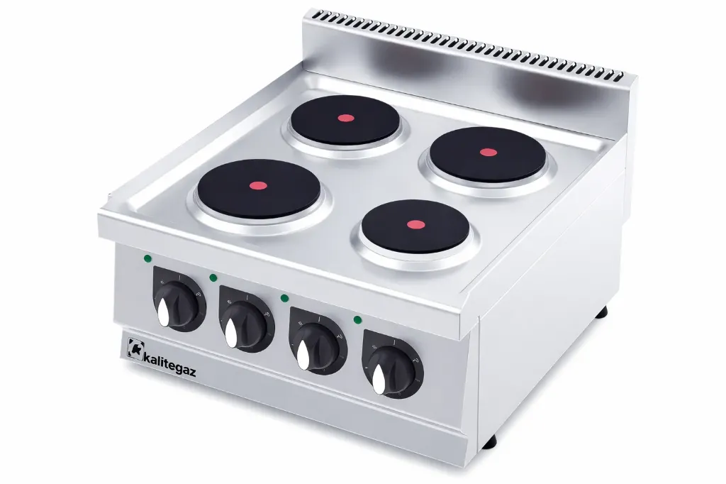 Cucina Elettrica Professionale a Piastre Tonde – 4 Piastre