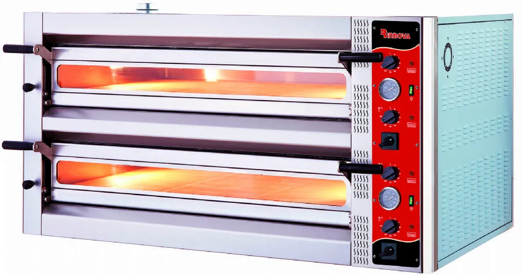 Forno Pizza Elettrico Professionale E6302WA – Doppia Camera, Controllo Analogico