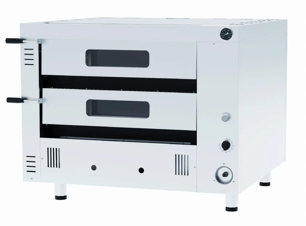 Forno Pizza Professionale a Gas G4352 – Doppia Camera, 8 Pizze Ø35 cm