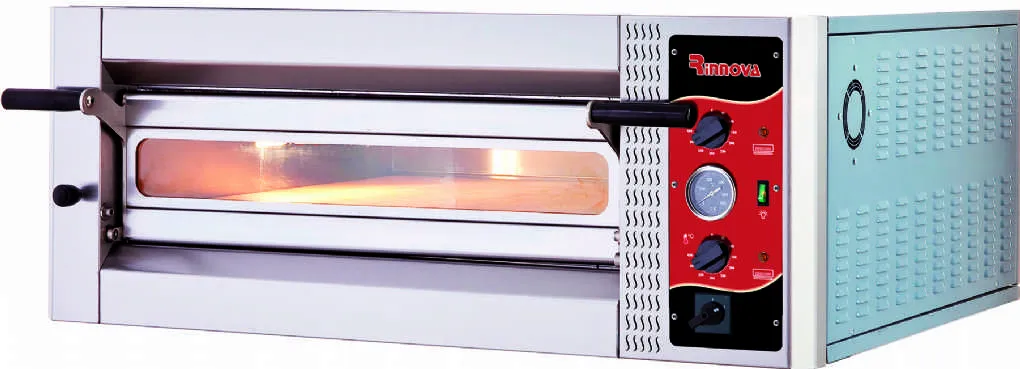 Forno Pizza Elettrico Professionale E4351A – 4 Pizze Ø35 cm, Controllo Analogico